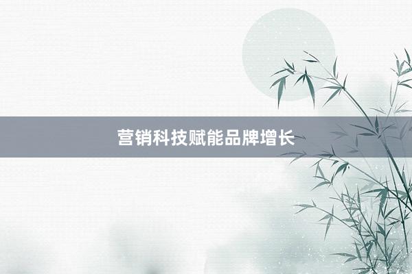 营销科技赋能品牌增长